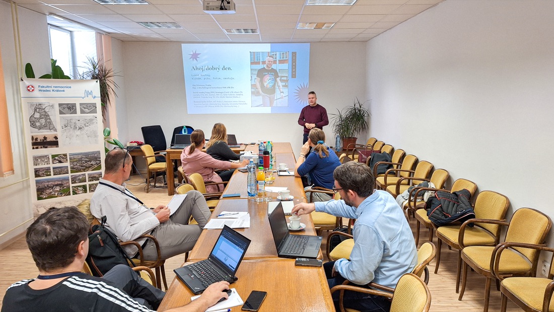 Luky během školení ve Fakultní nemocnici Hradec Králové